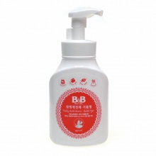 韩国原装 保宁 B&B婴儿奶瓶清洗剂 餐具清洁剂 瓶装450ML 泡沫型